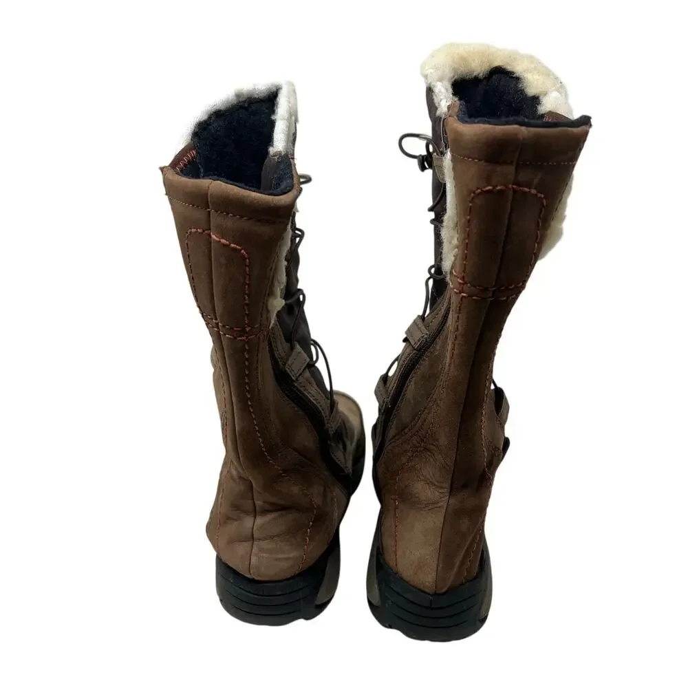 Women's Merrell Boots Encore Apex Coffee Bean Waterproof Insulated Snow 7